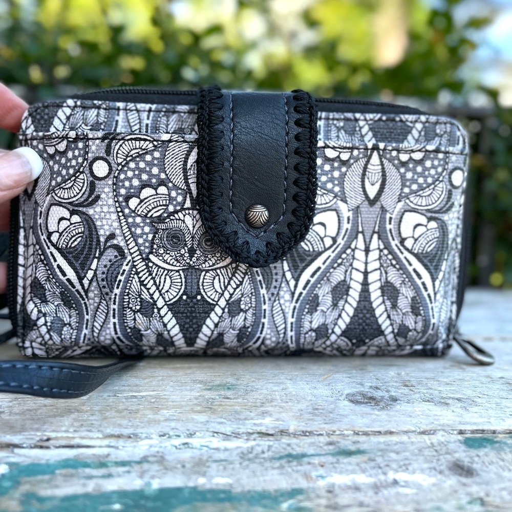 Sak Roots Silverlake Large Smartphone Crossbody New owl